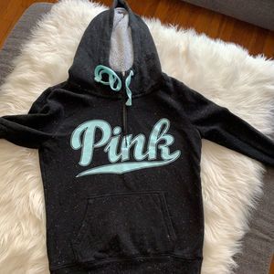 Pink Victoria’s Secret quarter zip hoodie sweatshirt